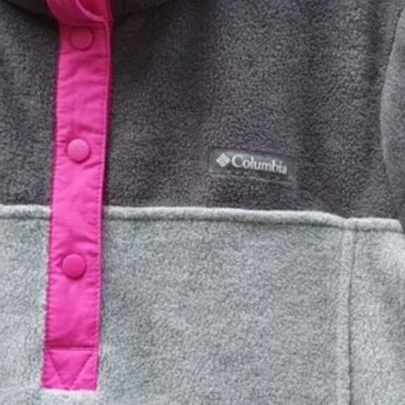 Columbia Gray/Pink woman's jacket Size M. Lightweight Warm. Fall Winter. Spring - Picture 3 of 6